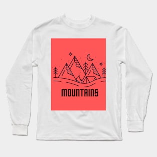 Designed for mountain and nature lovers Long Sleeve T-Shirt